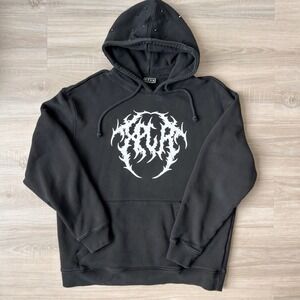 XPLR Black Hoodie Graphic Logo Streetwear Oversized Hoodie Mens XXL